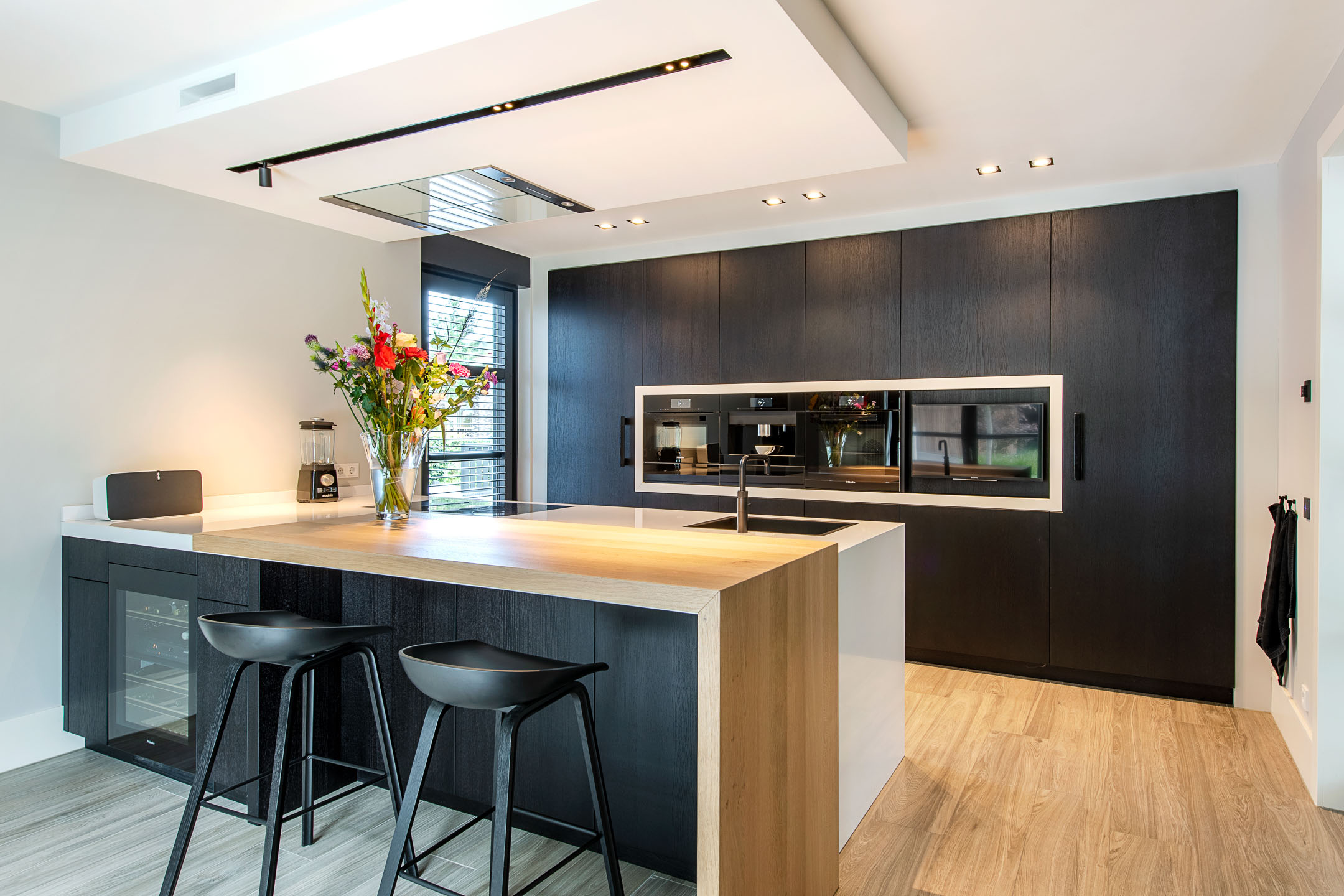 Wonderbaar Keuken – Zwart eiken fineer « Nijland Interieur & Meubelmakerij WC-74